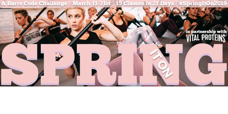 Barre Code Spring It On
